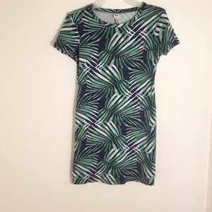 Tropical tshirt dress